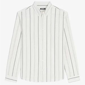 Striped Button Down Oxford Shirt SZ M